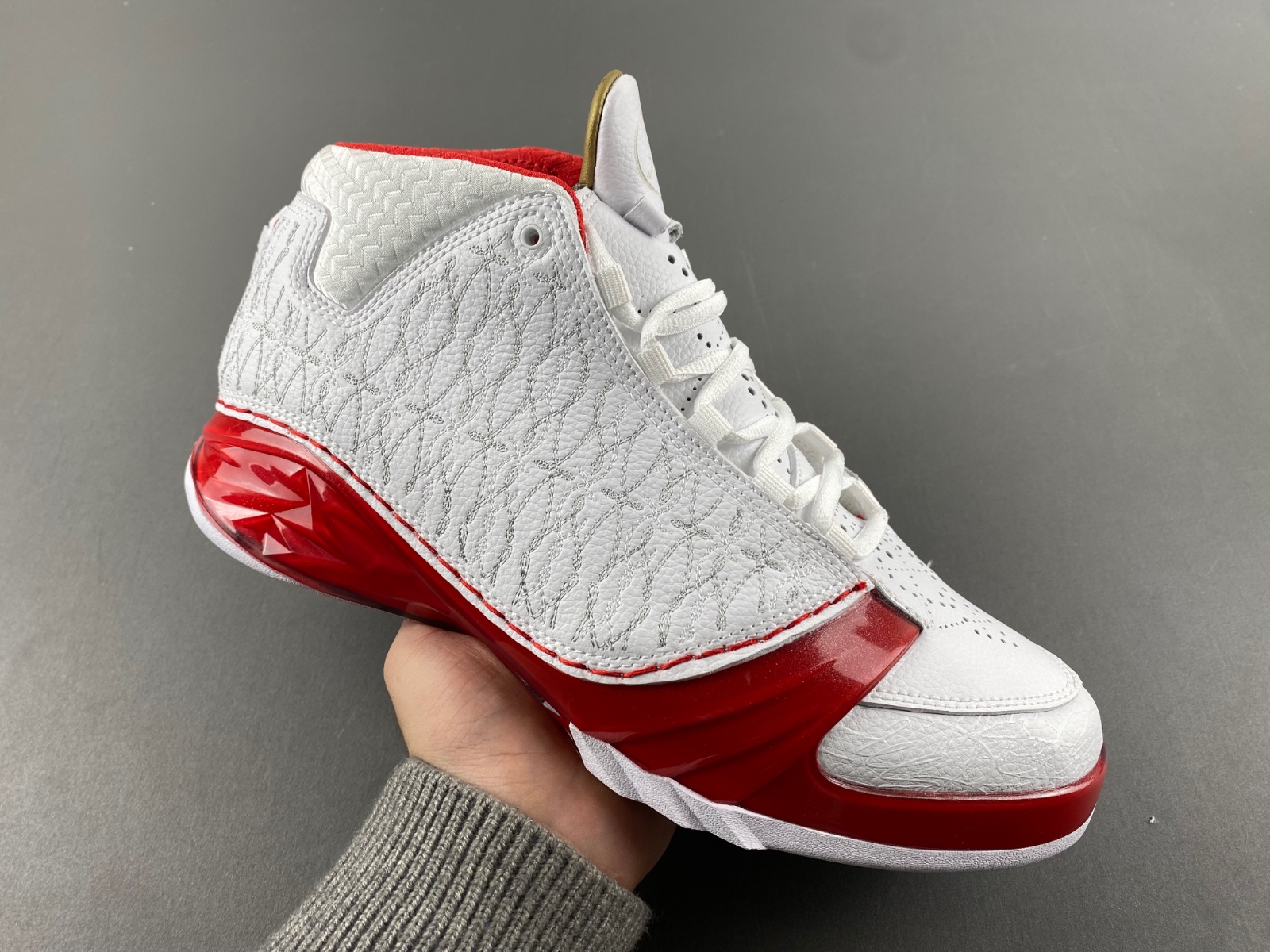Jordan 23 White Varsity Red