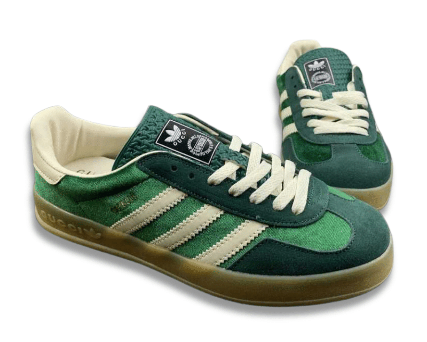 Adidas x Gucci Gazelle Green Sneakers