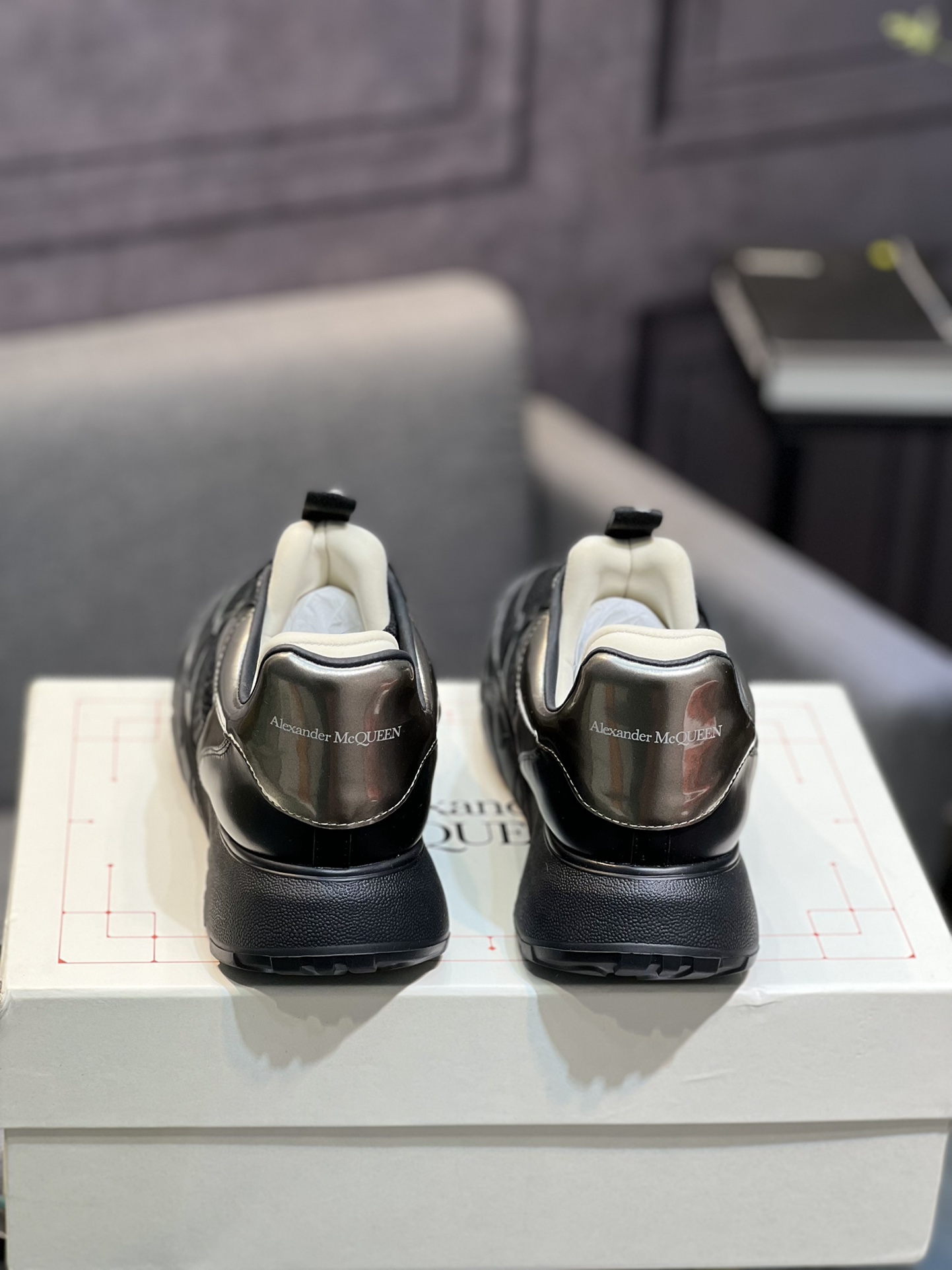 Alexander McQueen's latest wide-type sneakers