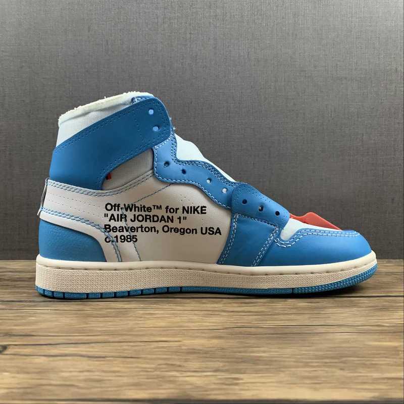 Air Jordan 1 Retro High Off-White University Blue
