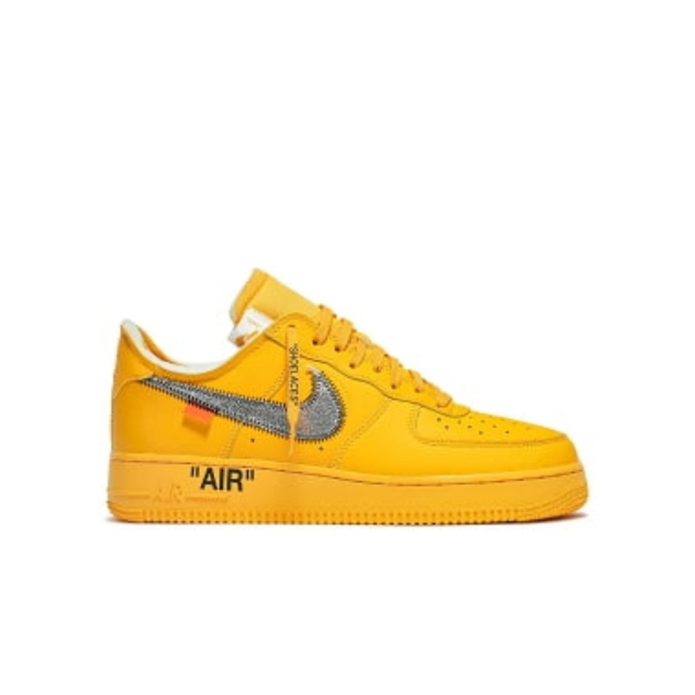 Nike Air Force 1 Low OFF-WHITE University Gold Metallic Silver
