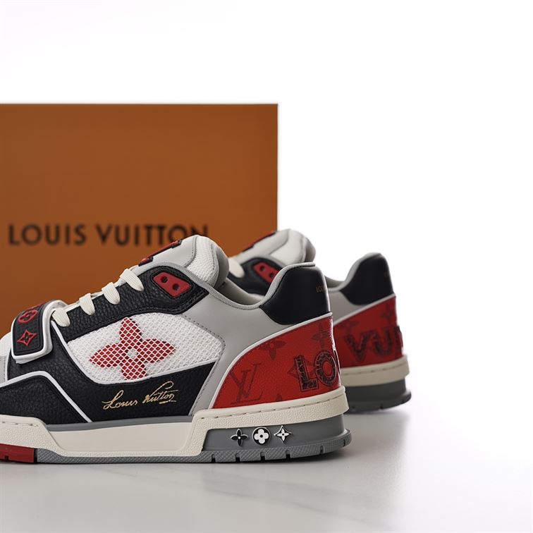 LOUIS VUITTON LV TRAINER SNEAKER RED – LVS182