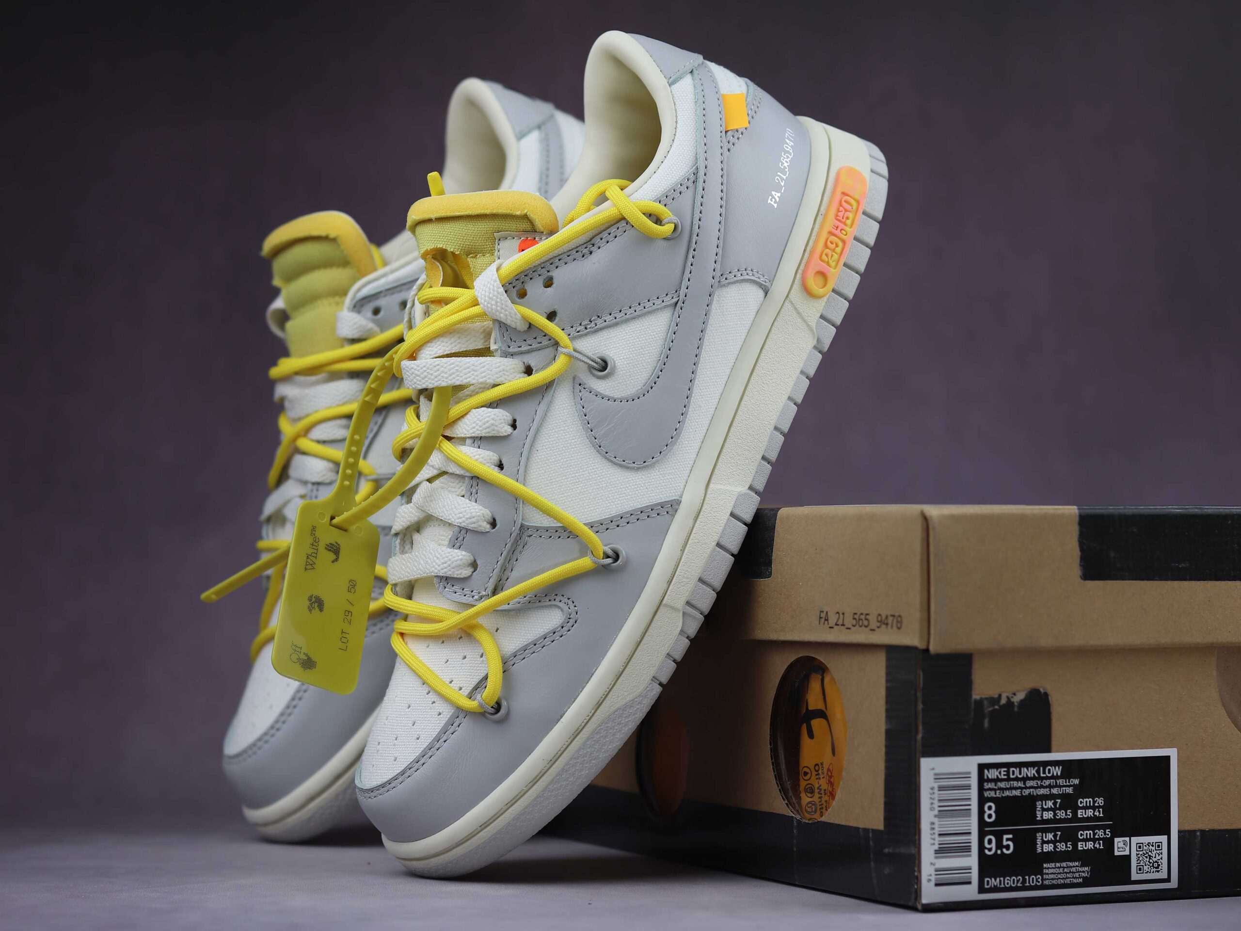 Off White Nike Dunk Low Lot 29