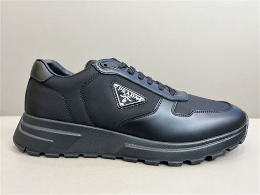 PRADA PRAX 01 RE-NYLON AND BRUSHED LEATHER SNEAKERS – PRS027