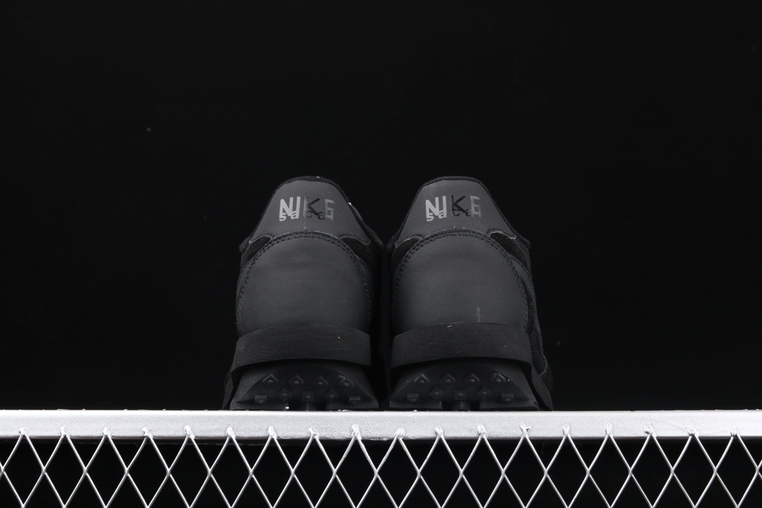 Sacai x Nk LVD Waffle Daybreak, White Black Nylon