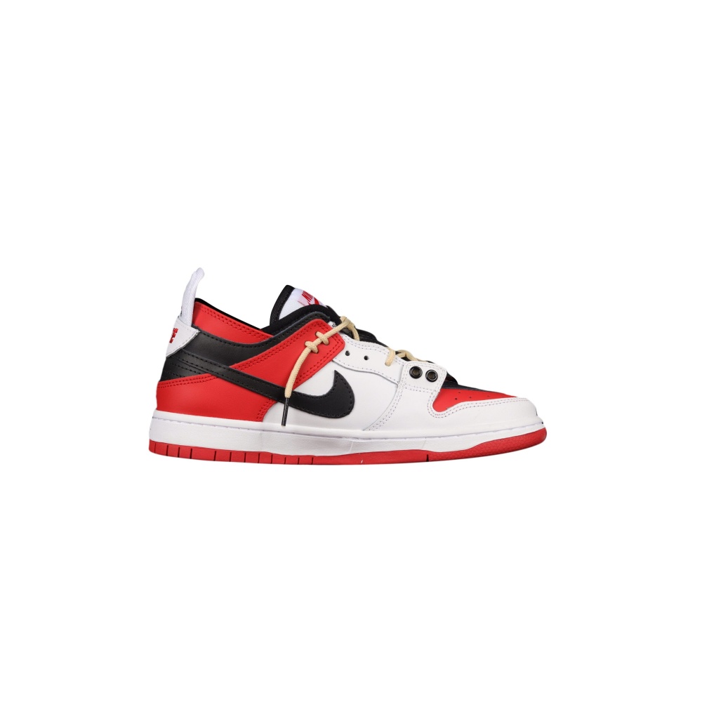Air Jordan 1 Low Fantasy white red tie
