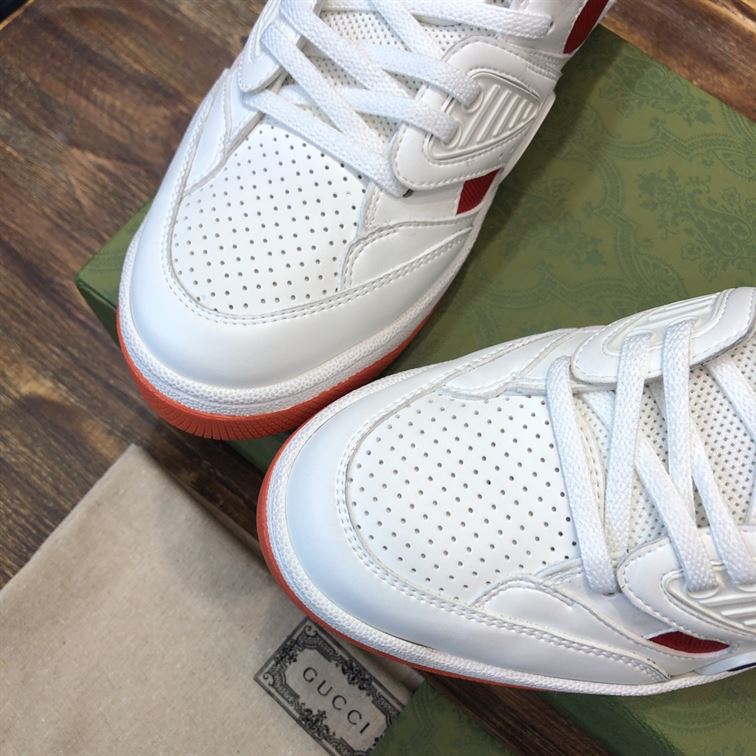 GUCCI BASKET SNEAKERS IN WHITE AND RED – GCC031