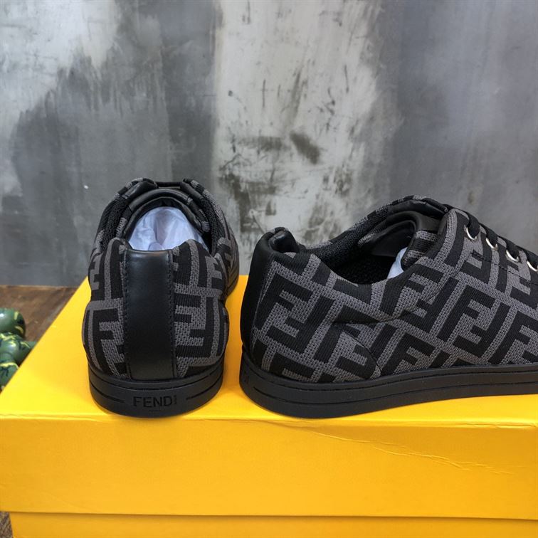 FENDI SNEAKERS GREY TECH FABRIC LOW TOP – FDS008