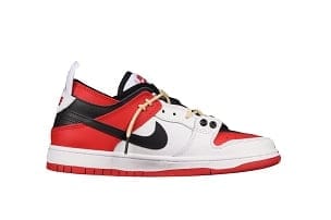 Air Jordan 1 Low Fantasy white red tie