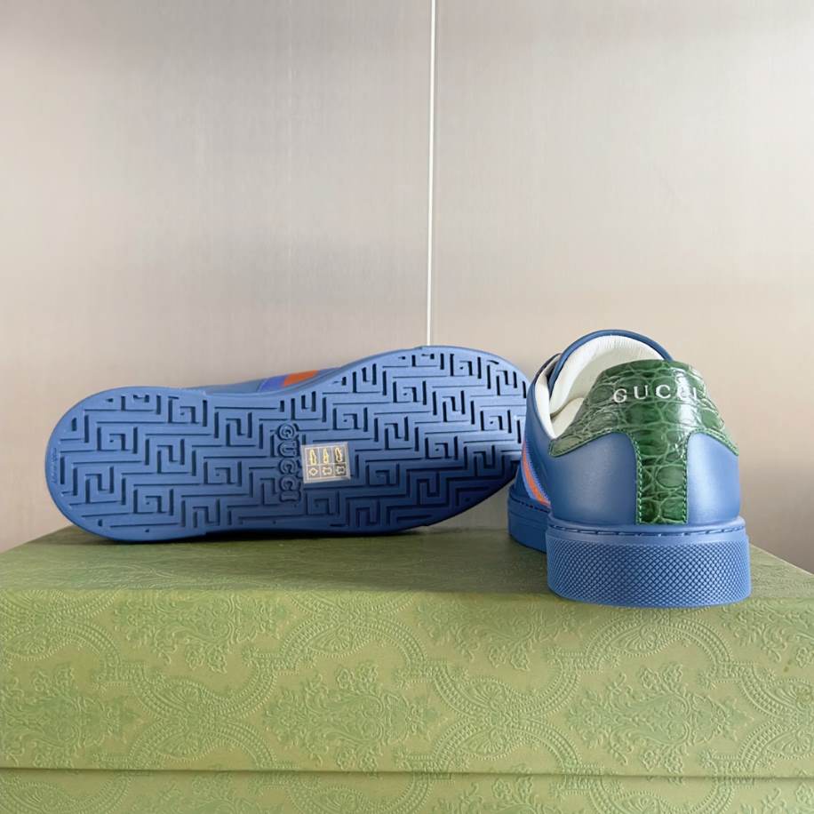 Gucci Ace Crystal Blue Sneakers – GCC189