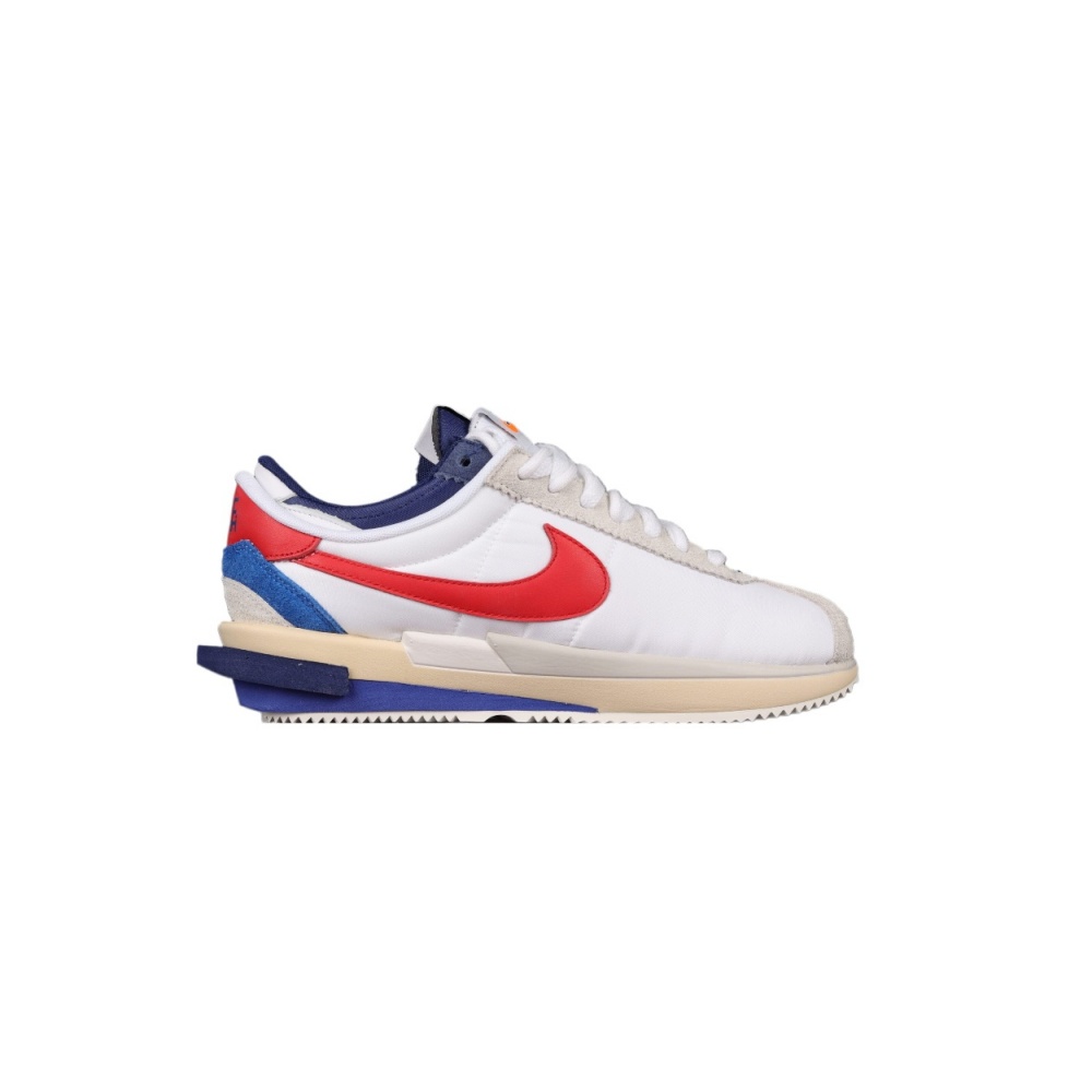 Sacai x Nike Cortez White Red Navy Blue