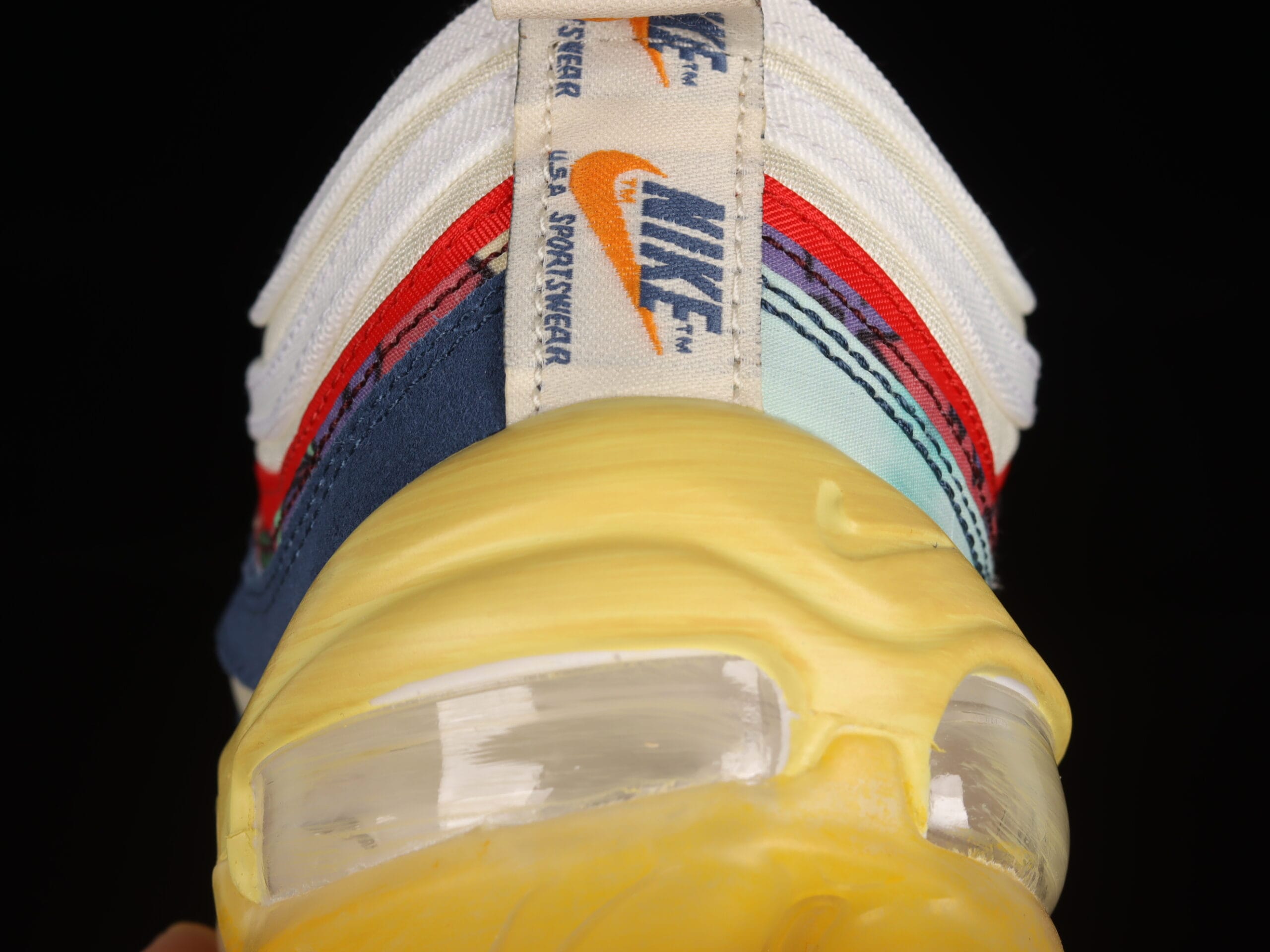 Nike Air Max 97 Coconut Milk Fossil Denim Red