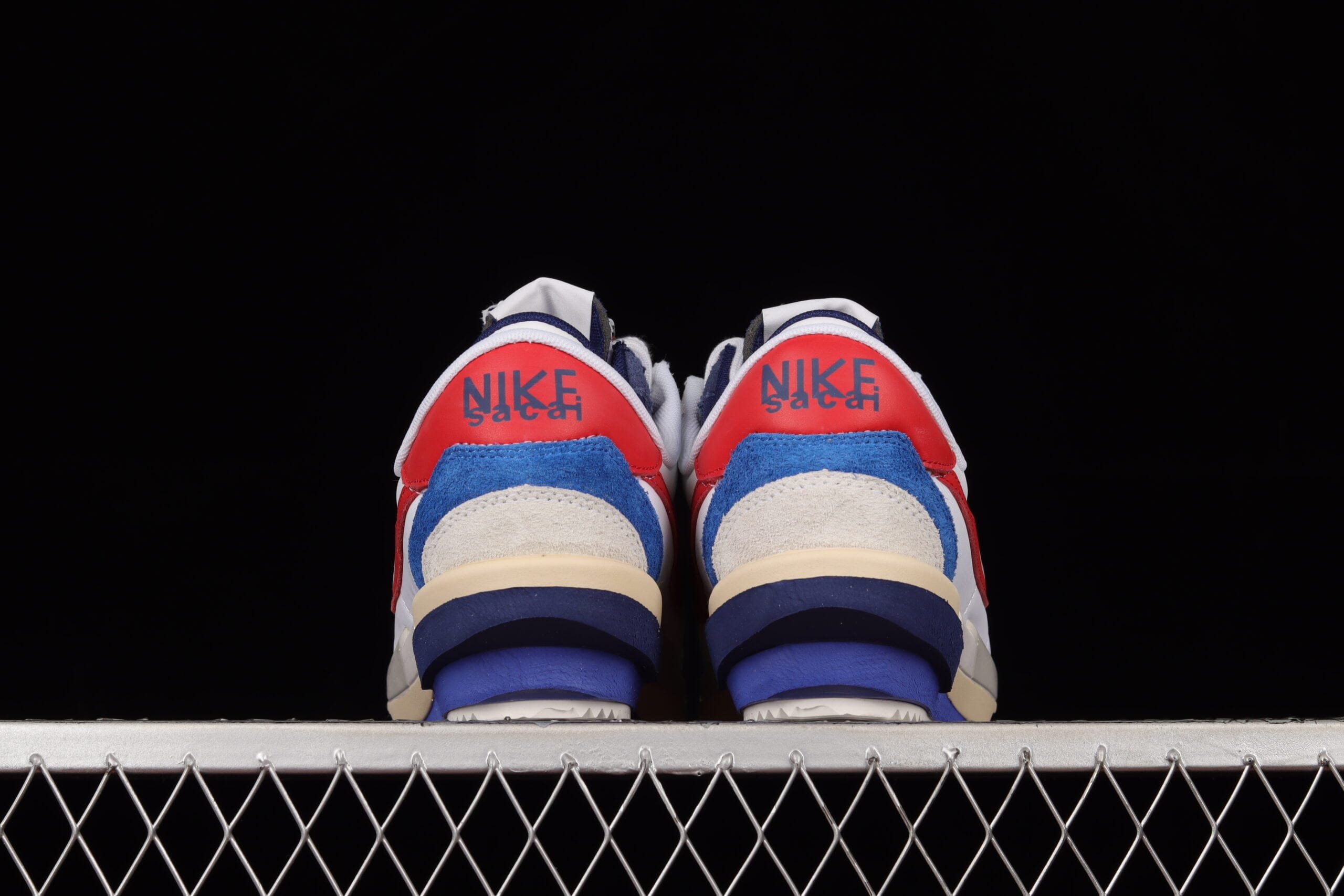 Sacai x Nike Cortez White Red Navy Blue