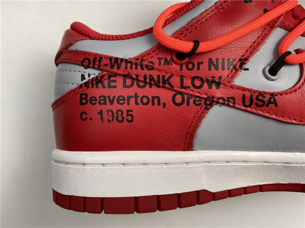 Nike Dunk Low Off-White University Red