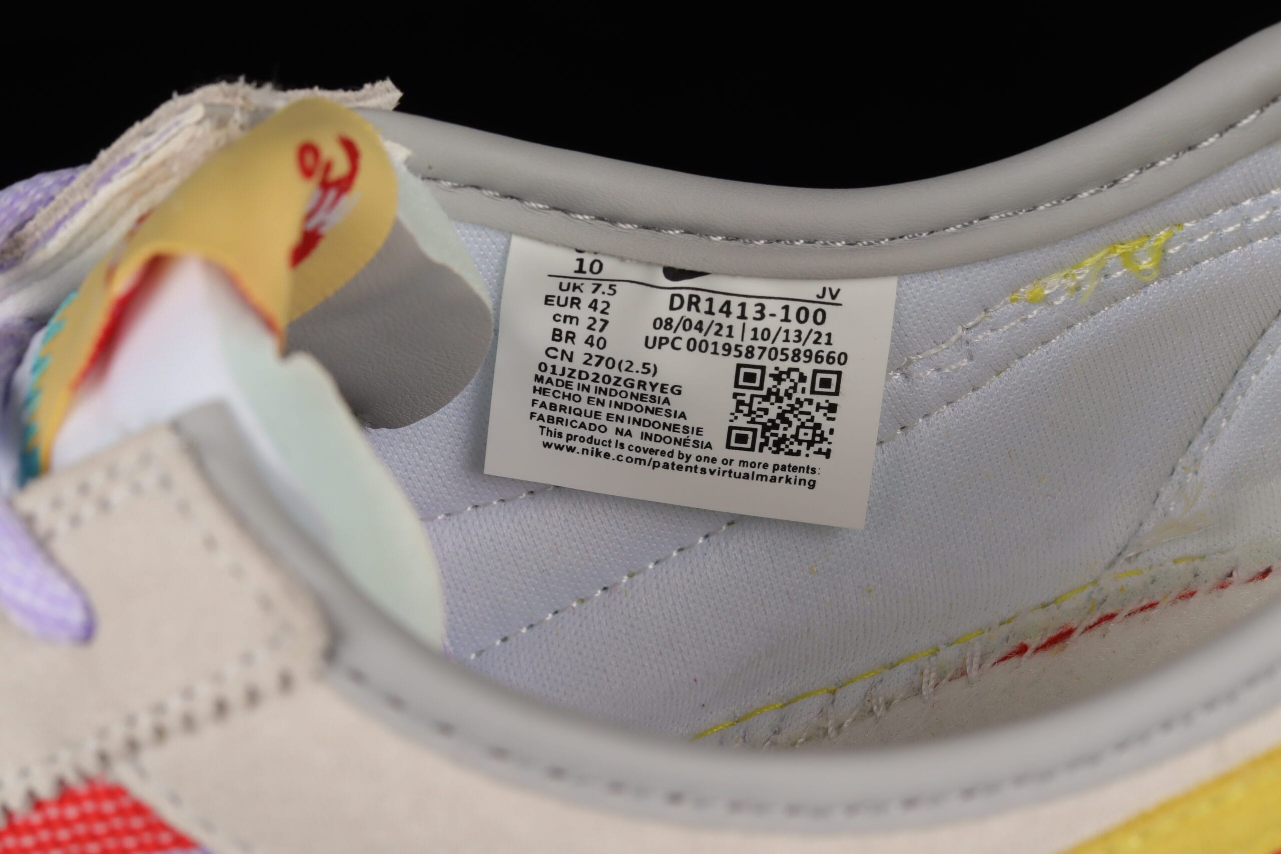 Union x Nike Cortez Yellow Purple Red