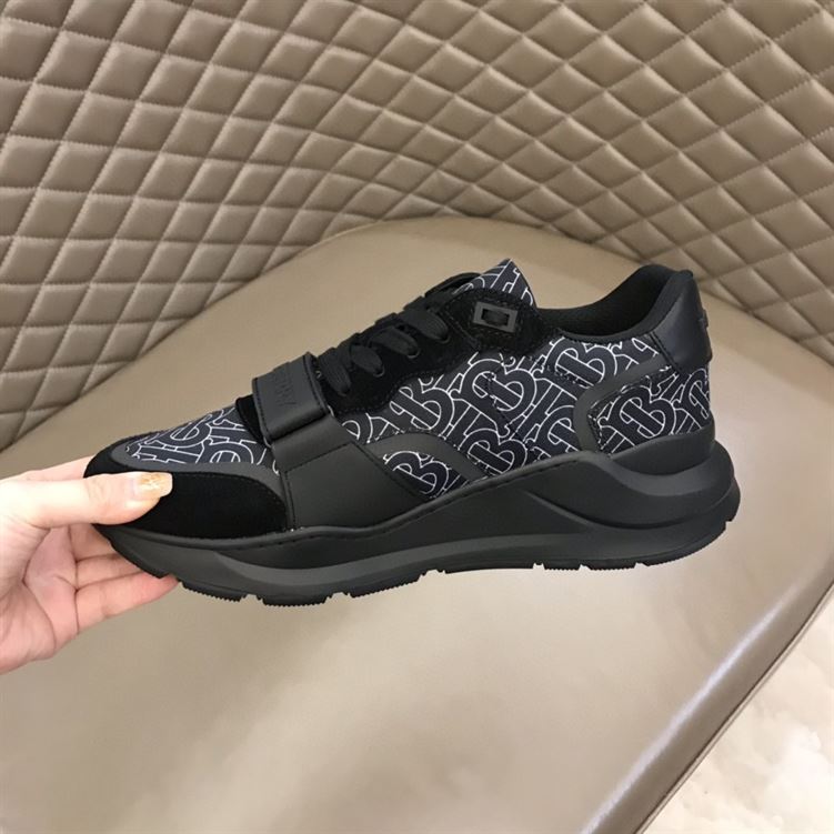 BURBERRY MONOGRAM PRINT NYLON SNEAKERS – BBR002