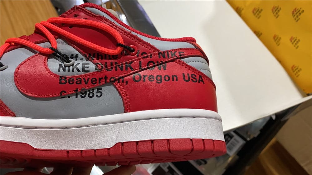 Nike Dunk Low Off-White University Red