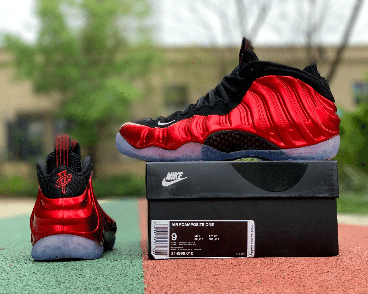 Nike Air Foamposite Metallic Red