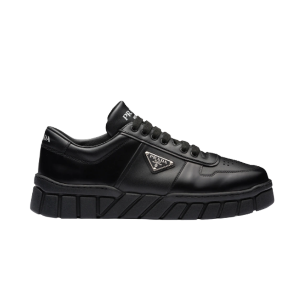 PRADA PRAX 01 RE-NYLON AND BRUSHED LEATHER SNEAKERS – PRS027