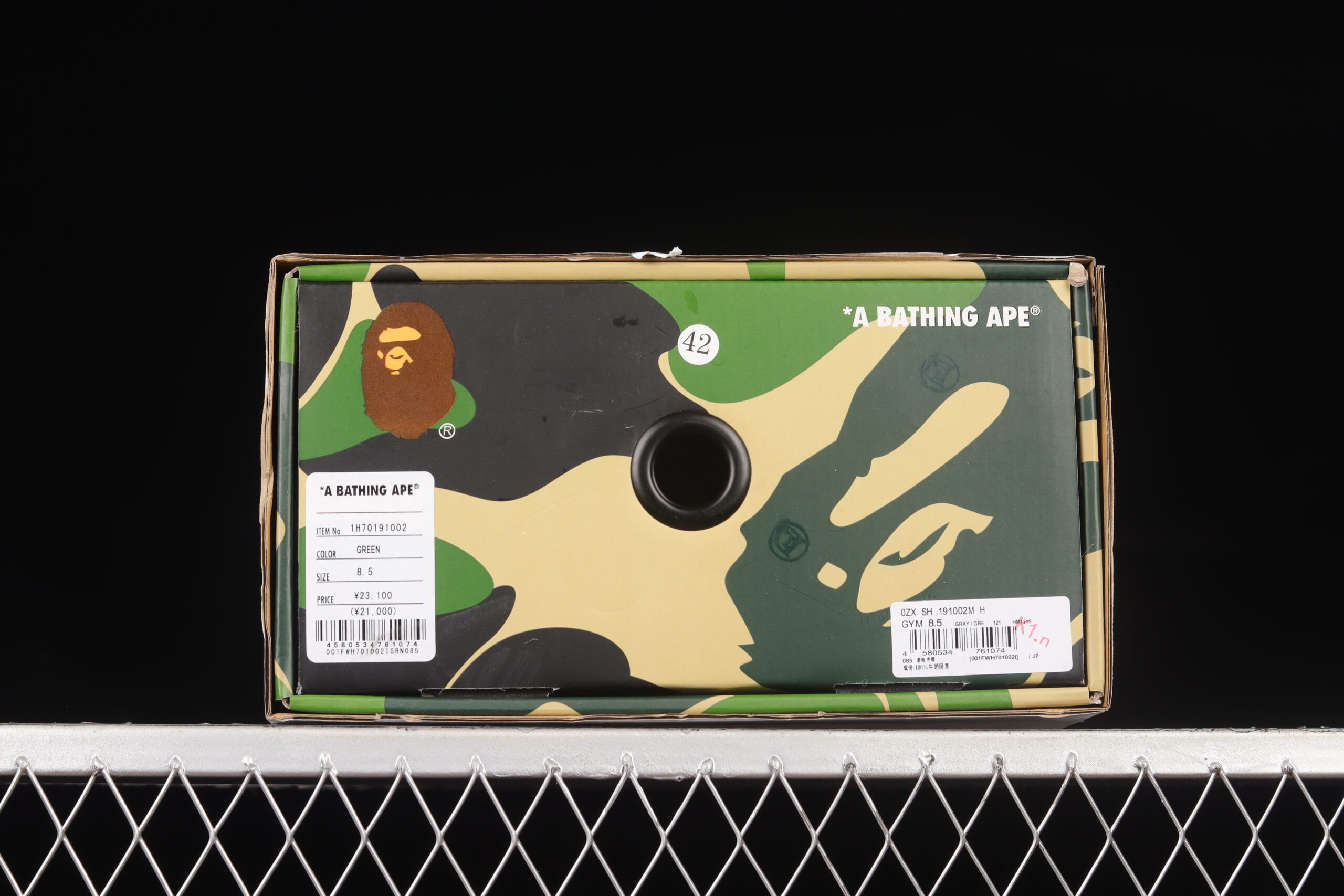 A Bathing Ape Bape STA Low Grey Green