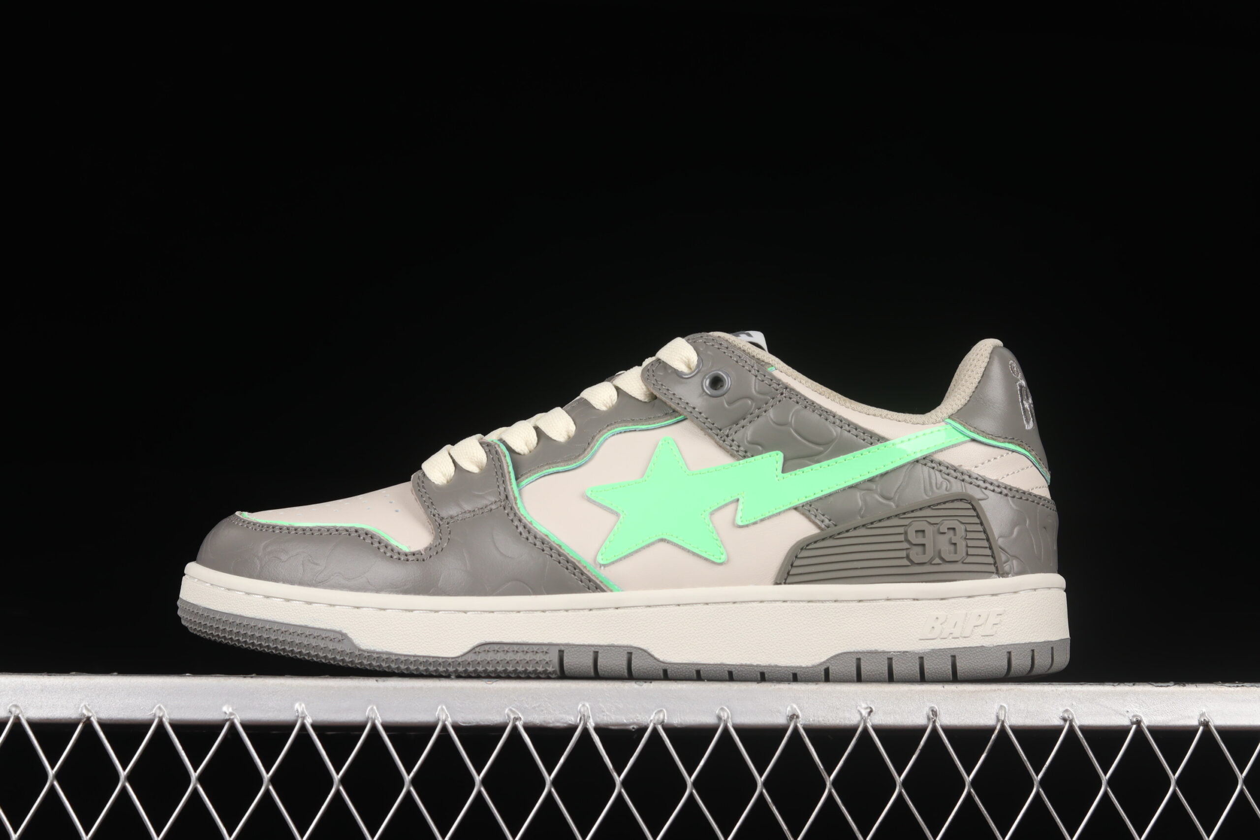 A Bathing Ape Bape SK8 STA Gray Green