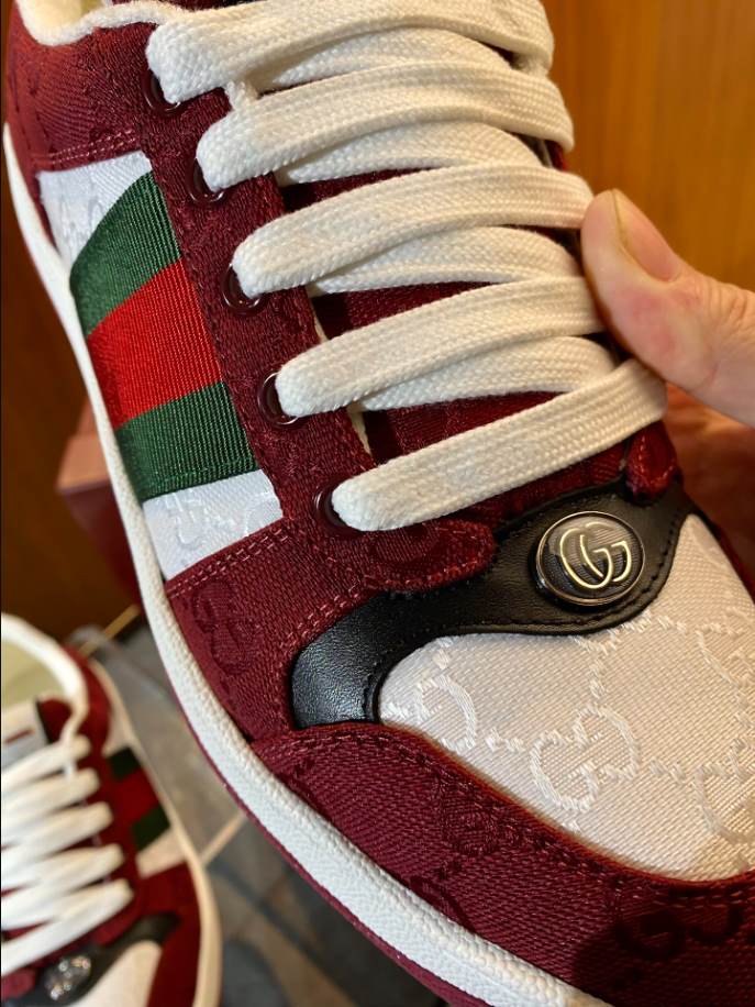 Gucci Rosso Ancora Red and White Sneakers – GCC181