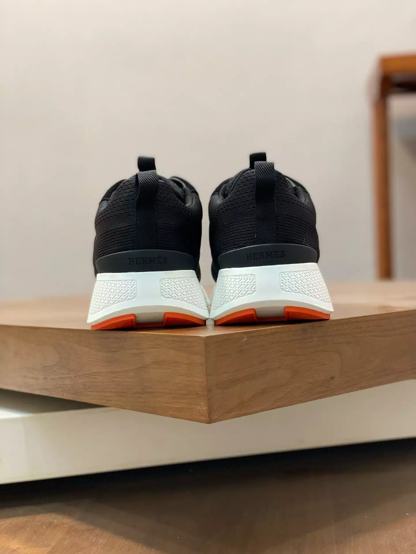 Hermes Heros Sneakers in Black Technical Knit – HM003