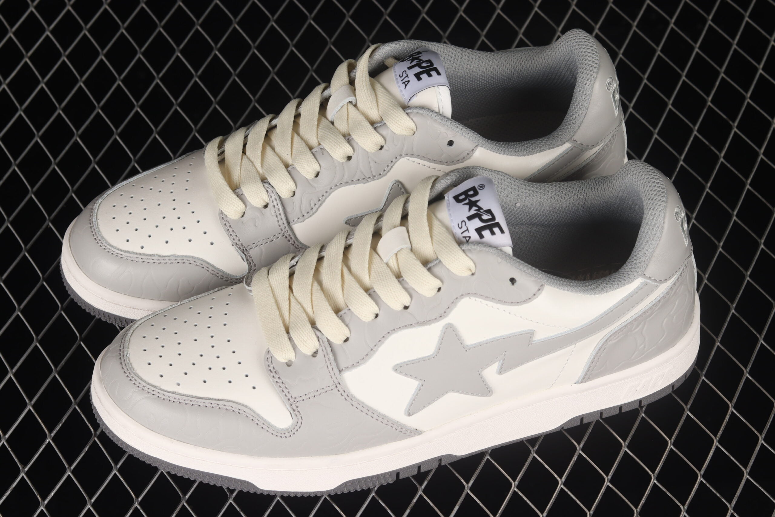 A Bathing Ape Bape STA Sk8 White Grey