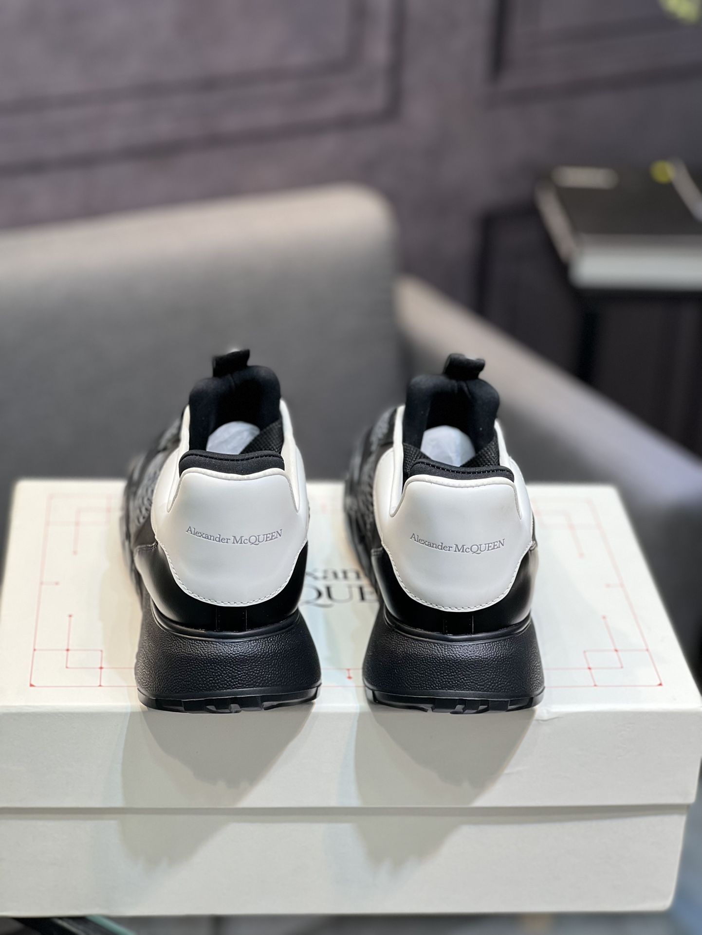 Alexander McQueen's latest wide-type sneakers