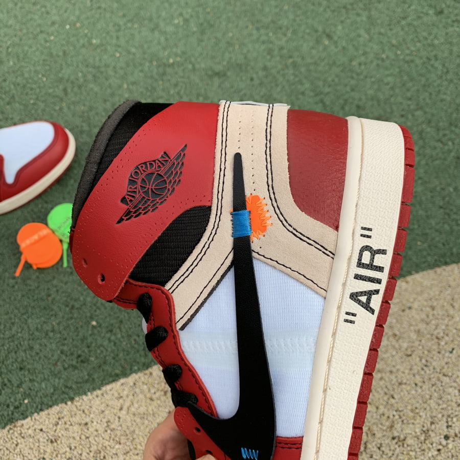 OFF WHITE Air Jordan 1 Chicago Red Extended Size