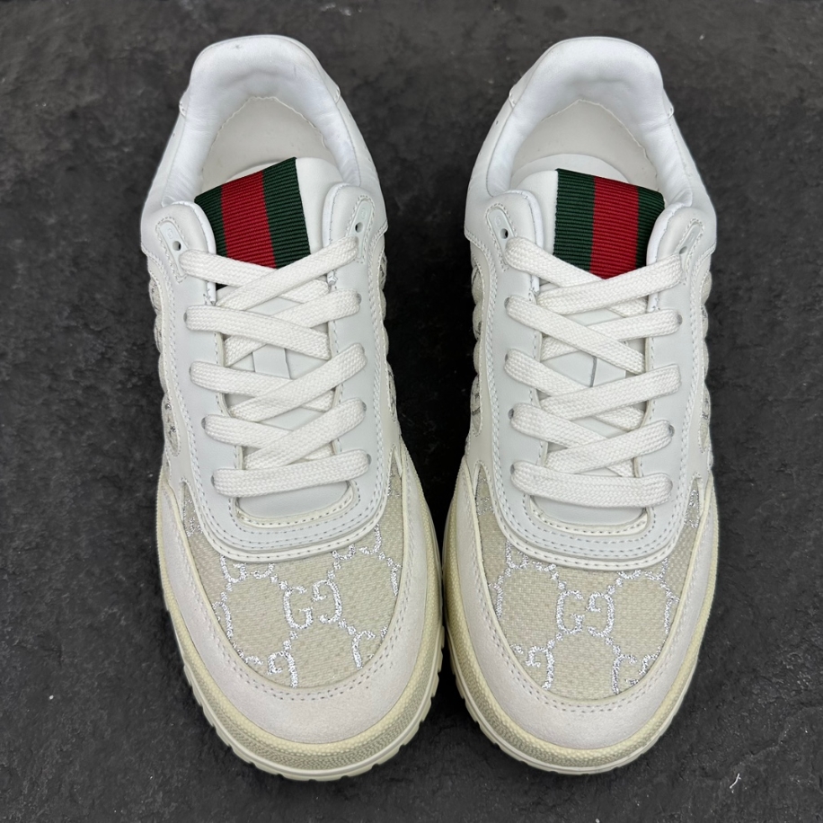 Gucci Re-Web Sneaker ‘GG Canvas – Beige White’ – GCC158
