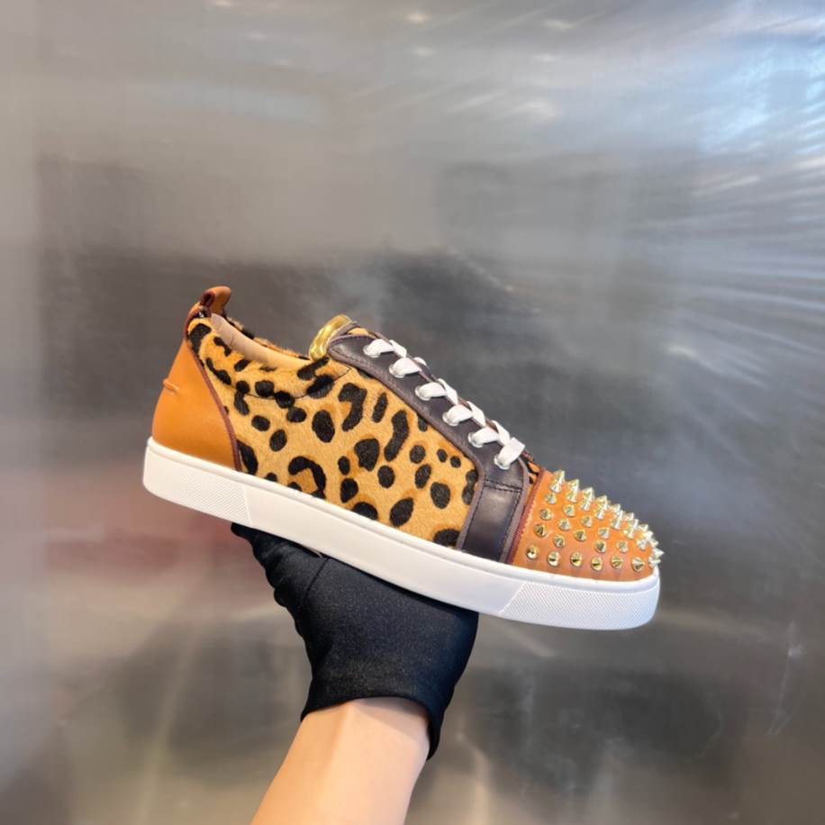 Christian Louboutin Bottom Rivet Leopard Sneaker – CLS039