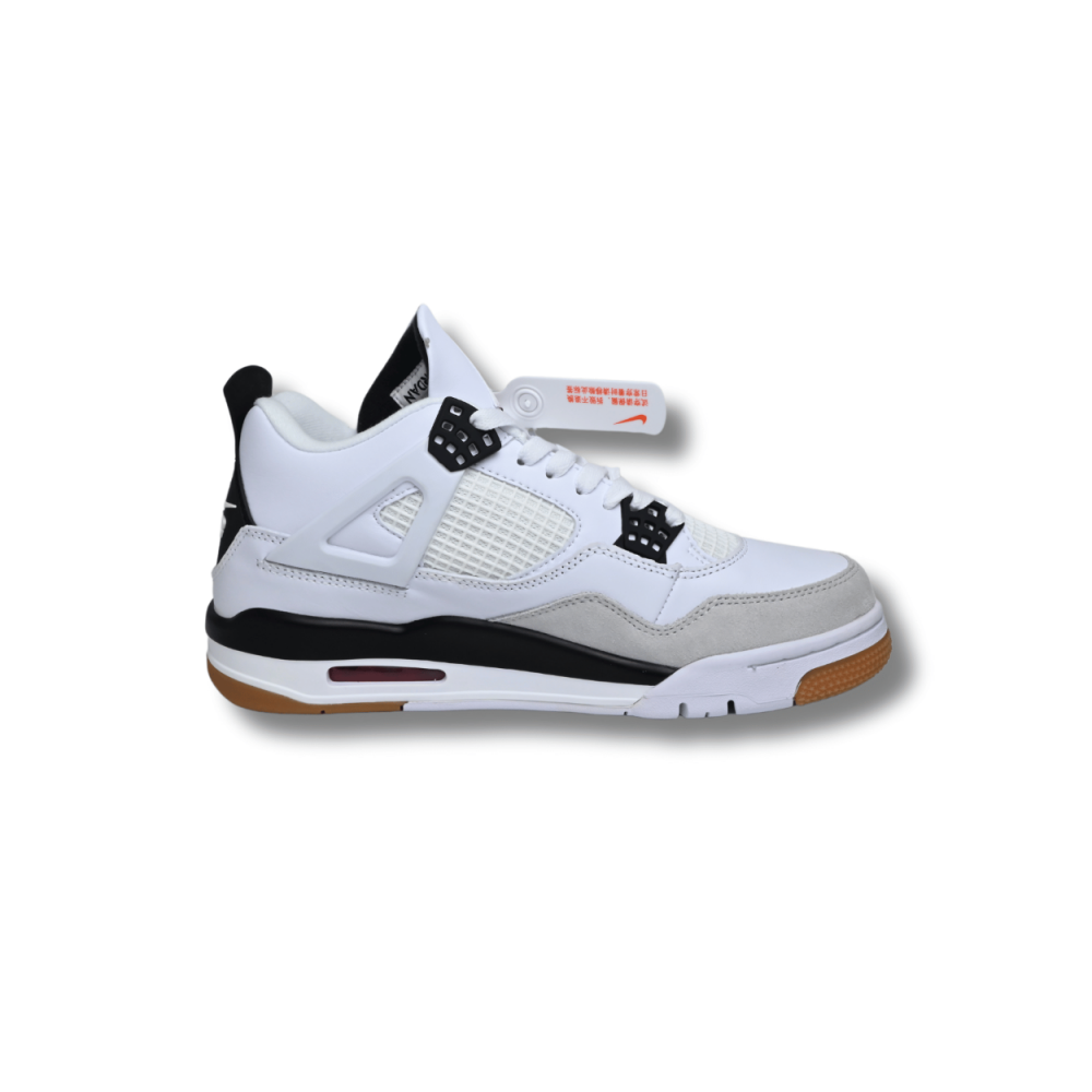 Nike SB X Air Jordan 4 White Gray Black