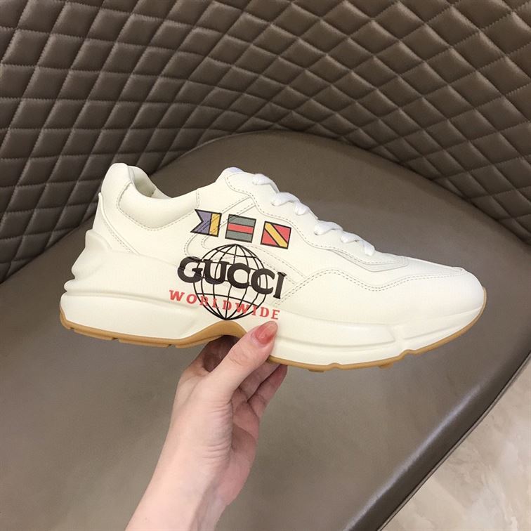 GUCCI RHYTON “WORLDWIDE” FLAG-PRINTED SNEAKER – GCC010