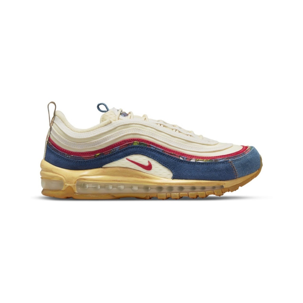 Nike Air Max 97 Coconut Milk Fossil Denim Red