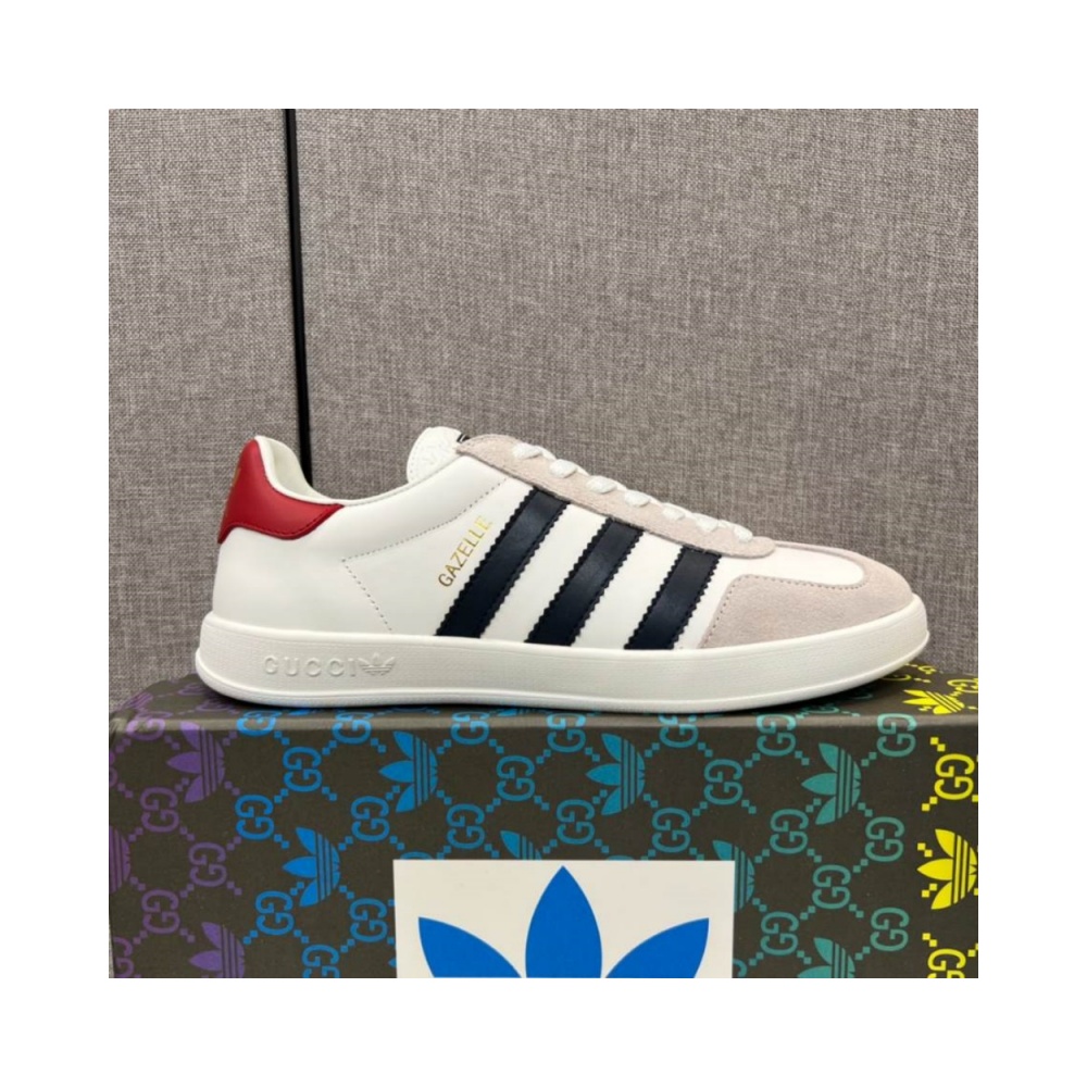 Gucci x Adidas Gazelle White Sneakers – GCC207