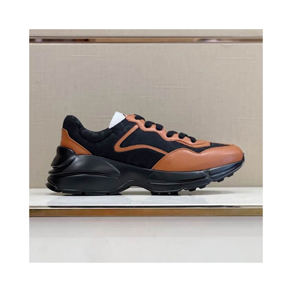 Gucci Rhyton Black Brown Sneakers – GCC193