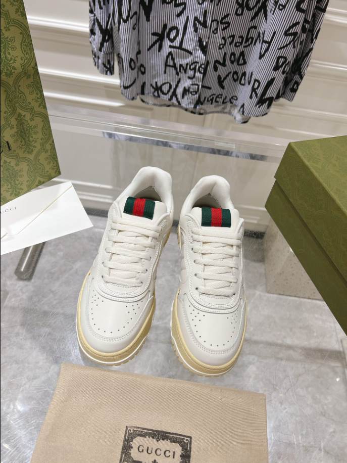 Gucci Re-Web Trainer White Sneakers – GCC208