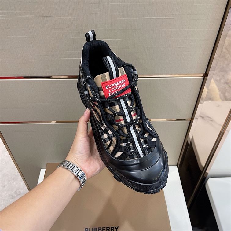 BURBERRY VINTAGE CHECK COTTON ARTHUR SNEAKERS – BBR006