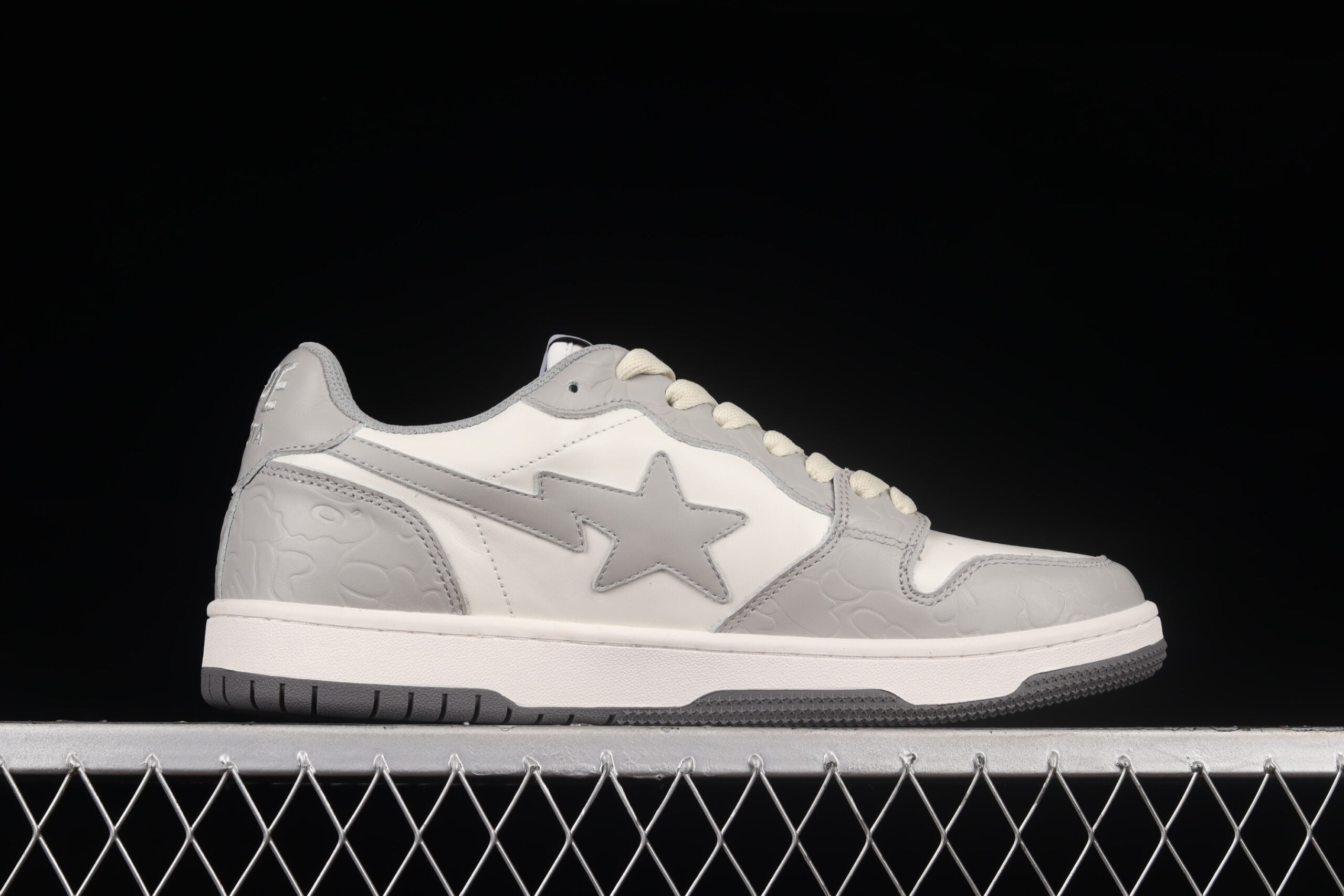A Bathing Ape Bape STA Sk8 White Grey