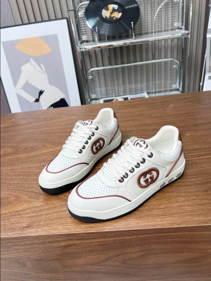Gucci White Brown Logo Sneakers – GCC204