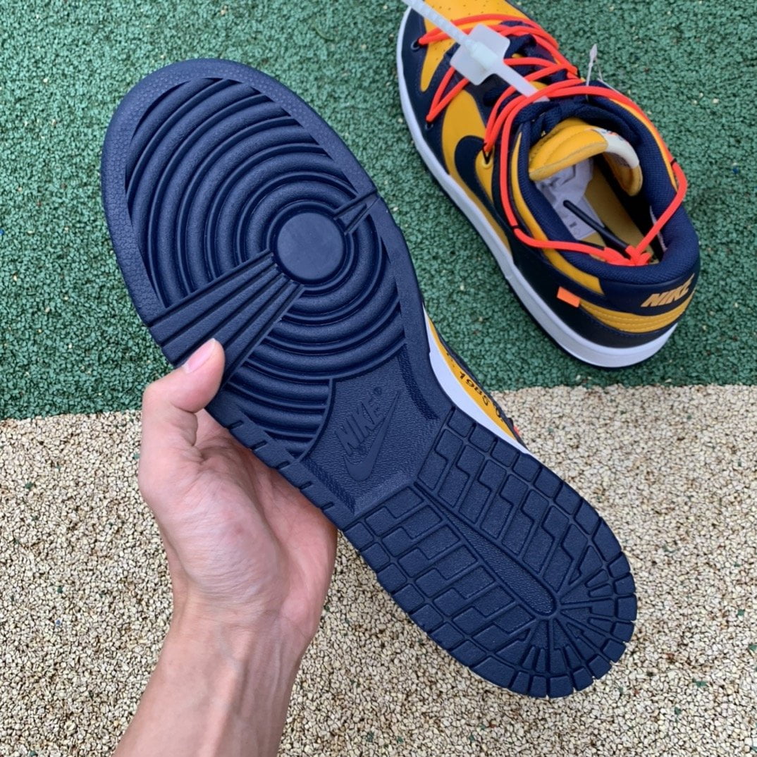 Nike Dunk Low Off-White University Gold Midnight Navy