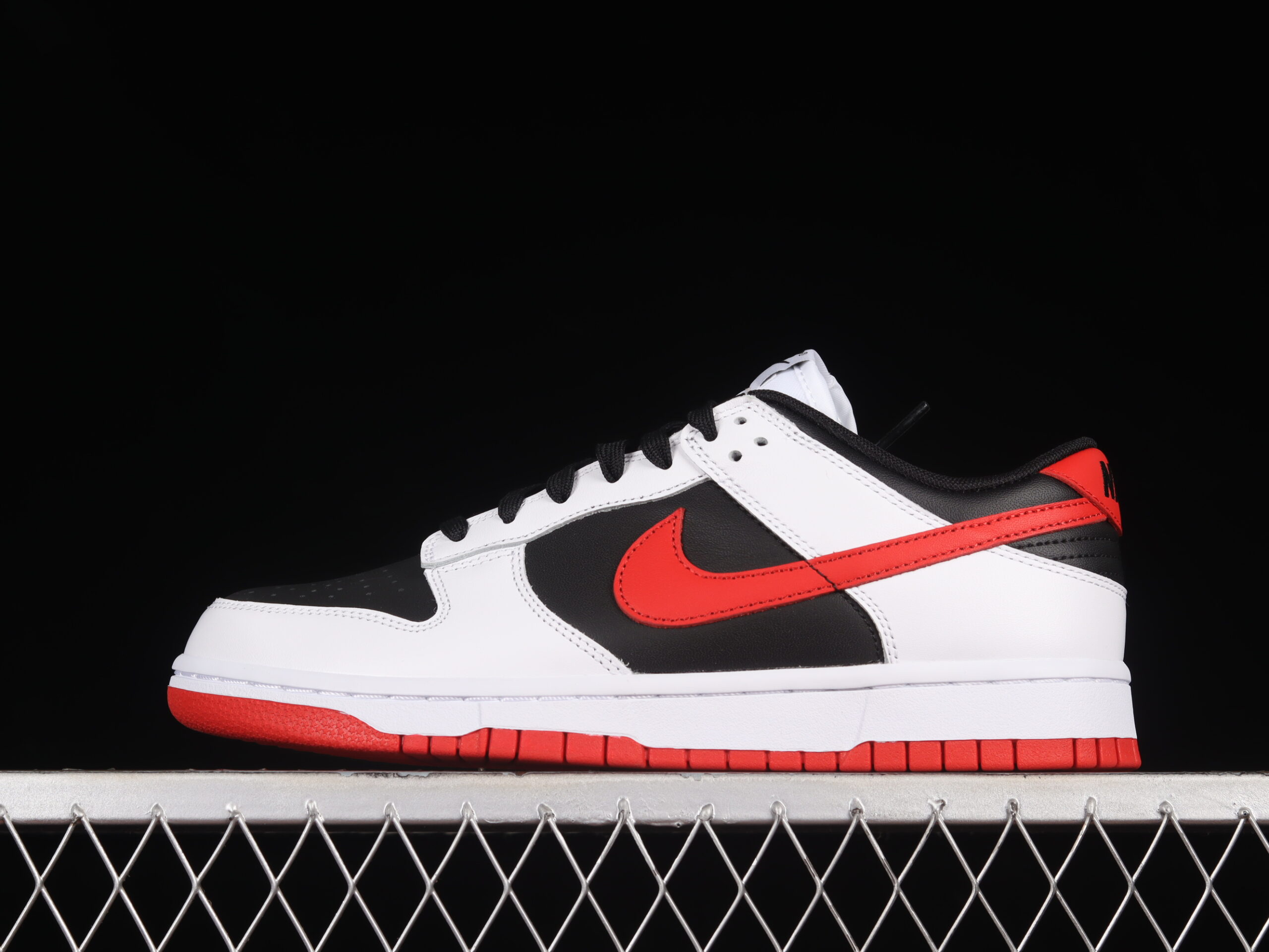 Nike Dunk Low Reverse Panda Red Swoosh