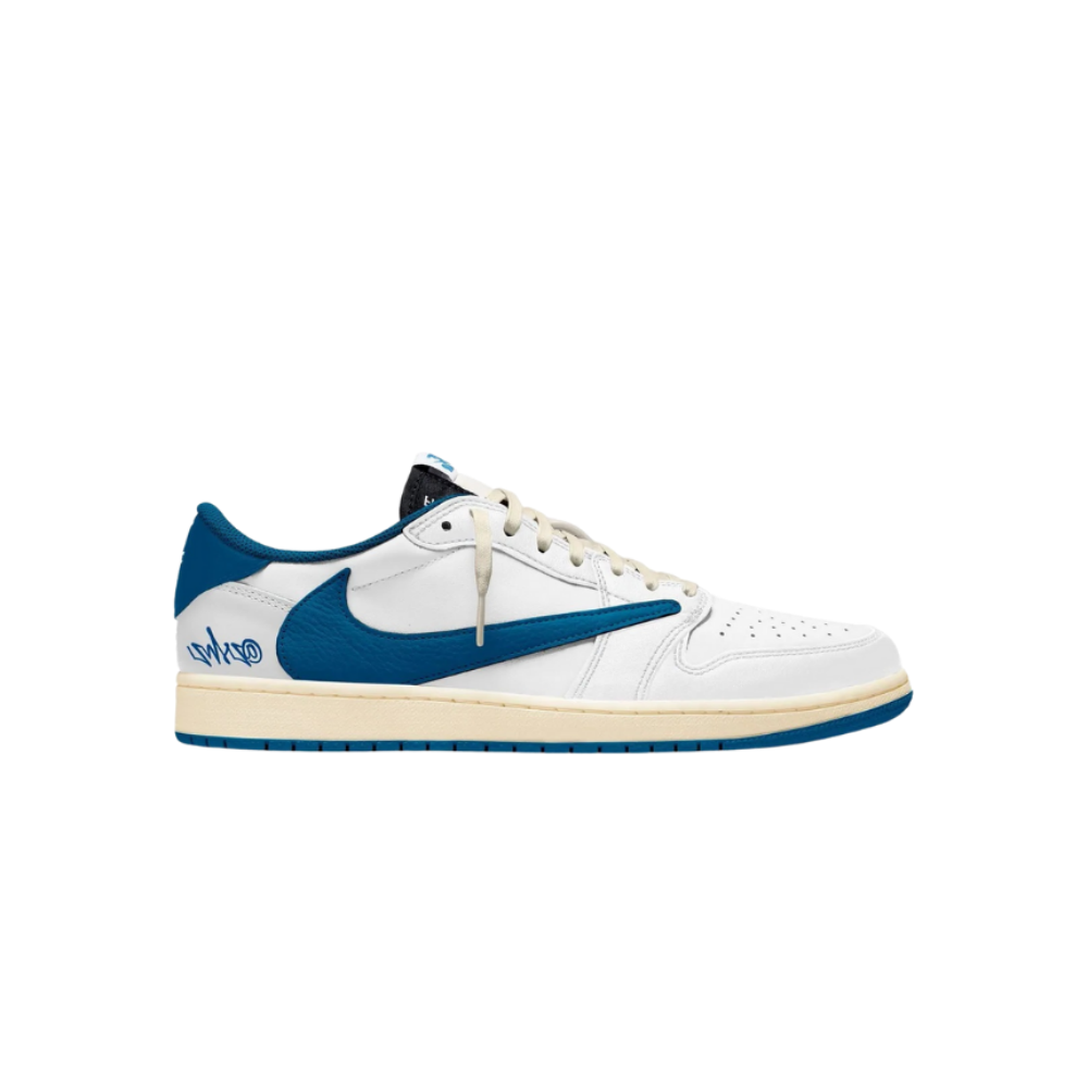 Travis Scott x Air Jordan 1 White Blue Fragment (2025)