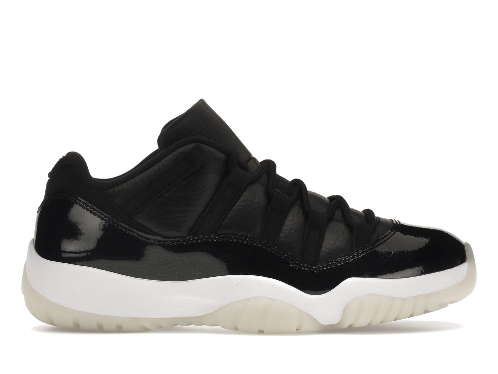 Jordan 11 Retro Low 72-10, Black/White/Sail/Gym Red