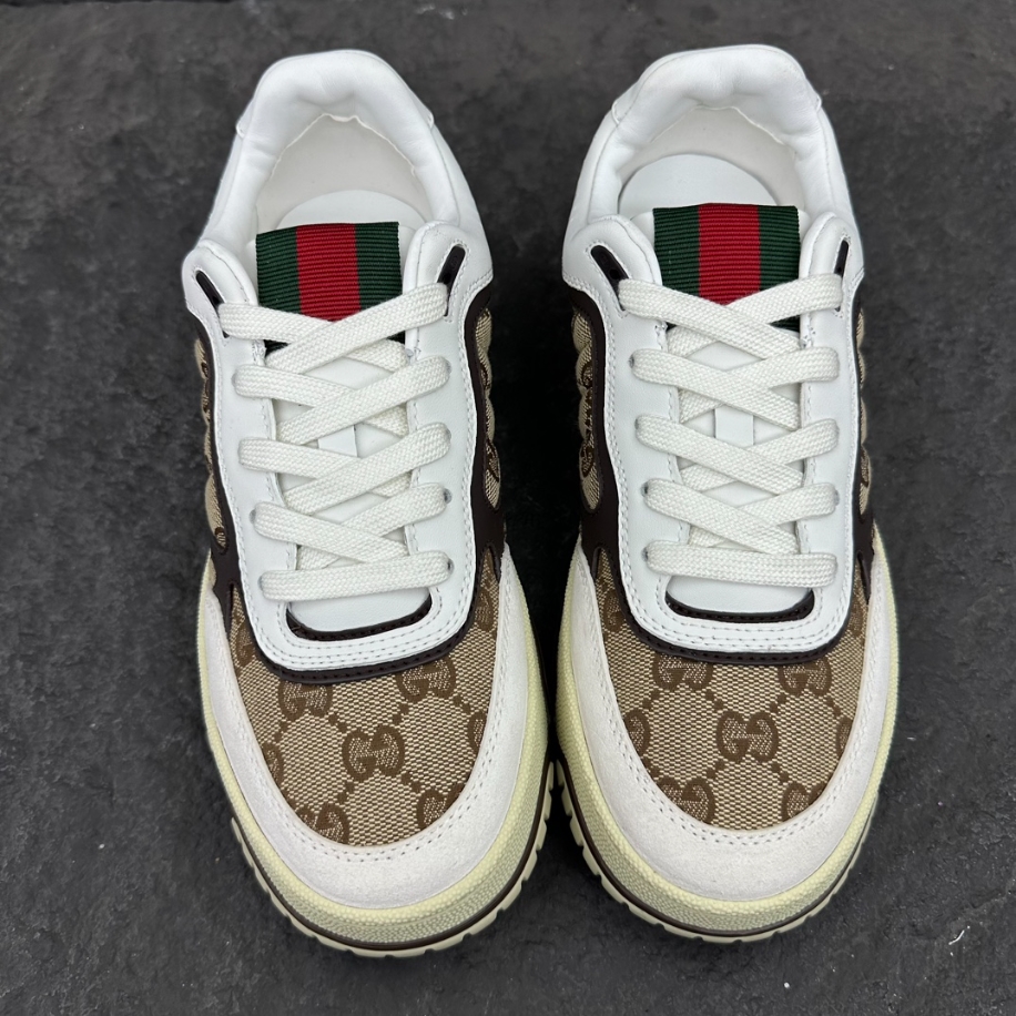 Gucci Re-Web Sneaker ‘GG Canvas – Beige Ebony’ – GCC157