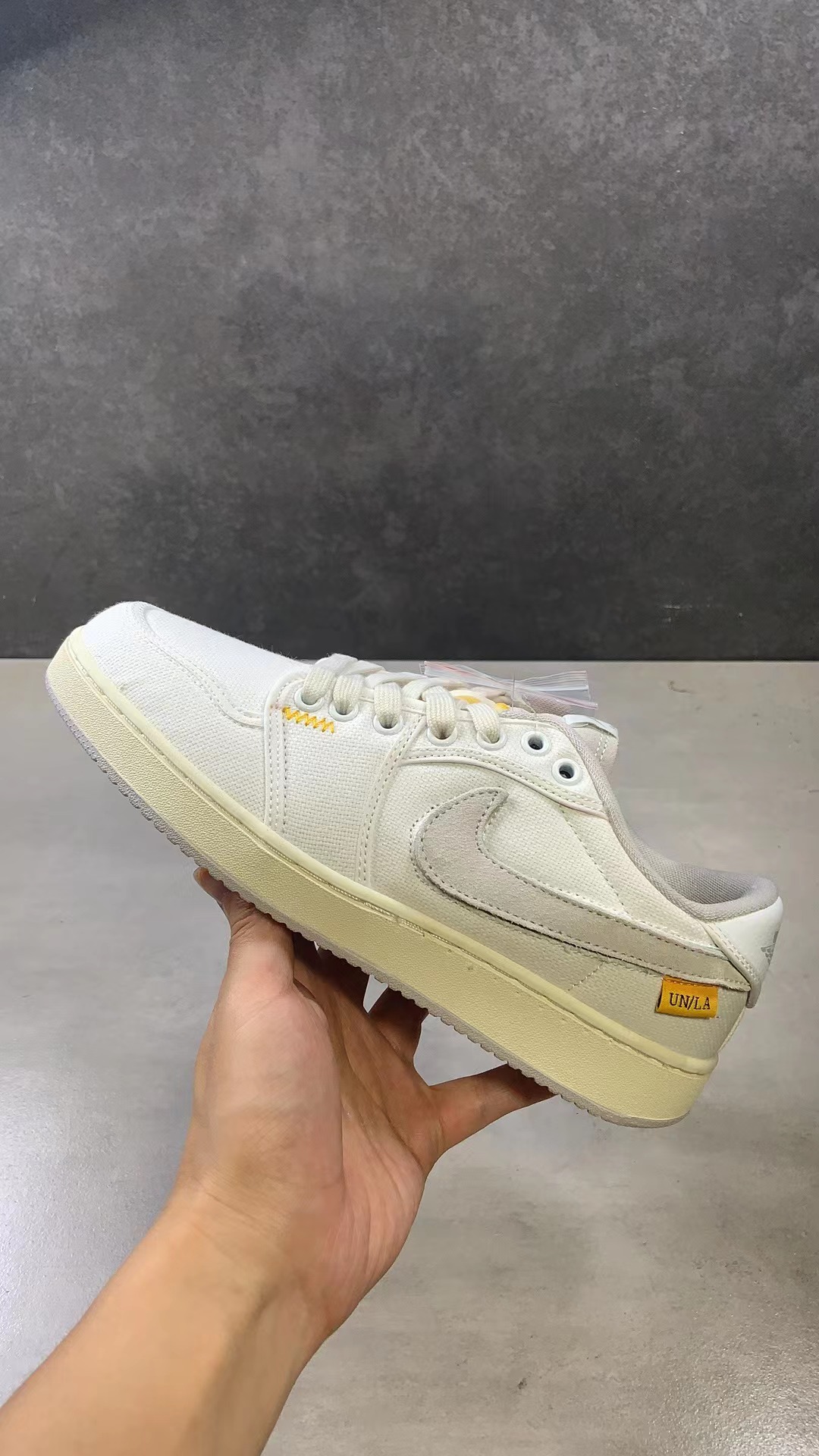 Air Jordan 1 Retro AJKO Low SP Union White Canvas