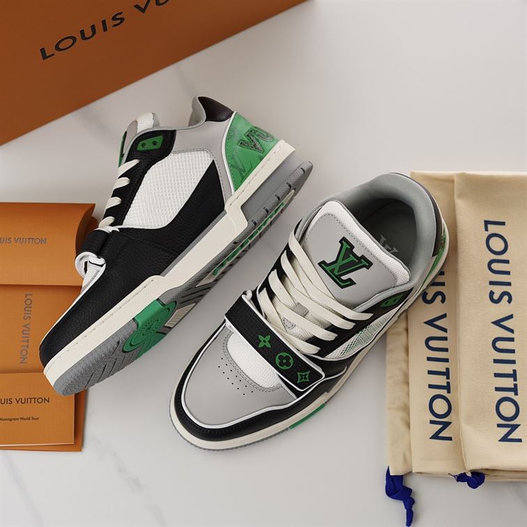 LOUIS VUITTON LV TRAINER SNEAKER GREEN – LVS181