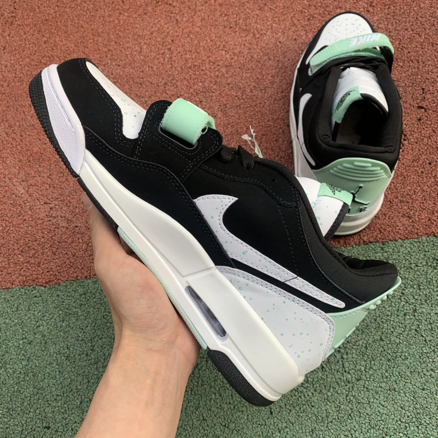 Jordan Legacy 312 Low Black White Teal Tint