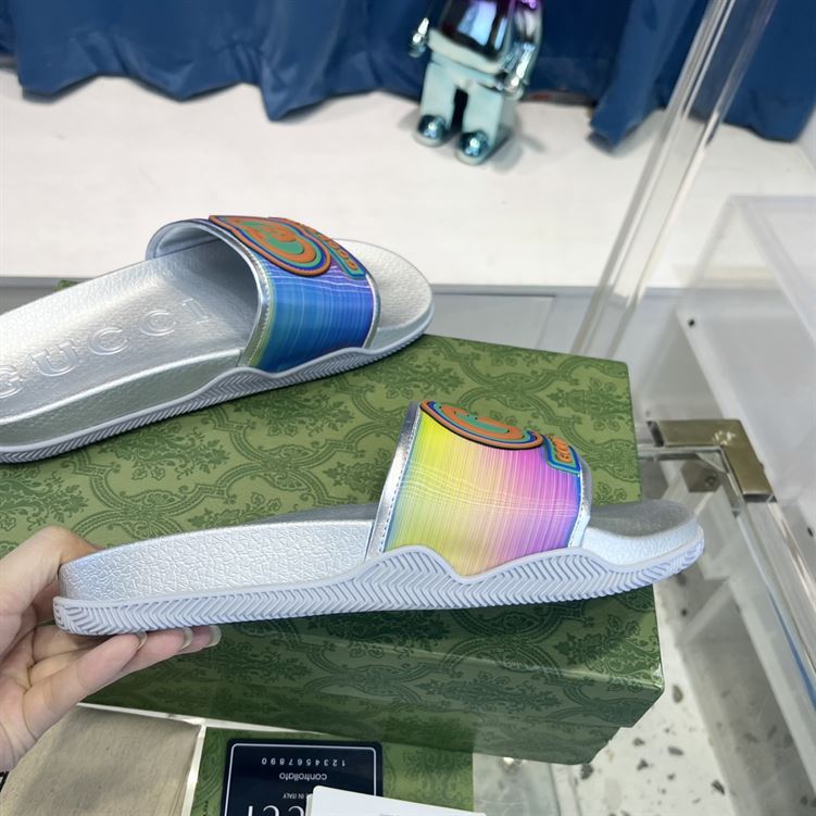 GUCCI SLIDE INTERLOCKING G LEATHER BLACK FOR MEN – GSL004